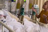 O menino Benício está com um tumor cerebral. (Foto: Reprodução/Instagram/Vitória Guinancio).