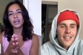 Victoria Mandylor ouviu uma explicação do Evangelho por Justin Bieber. (Foto: Reprodução/YouTube/The Becket Cook Show/YouTube/SiriusXM).