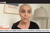 Marcia Tiburi durante entrevista ao UOL. (Captura de tela/YouTube/UOL)