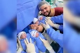 Marjorie Lino foi investigar um tumor, mas acabou descobrindo a gestação. (Foto: Arquivo pessoal).