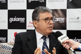 Glauco Barreira na Expoevangélica 2023, em Fortaleza. (Foto: Marcos Paulo Correa/Guiame)