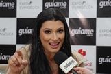 Raquel Santiago na Expoevangélica 2023. (Foto: Reprodução/Guiame).
