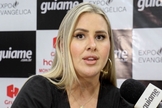 Patrícia Leitte na Expoevangélica 2023. (Foto: Guiame/Marcos Paulo Corrêa).