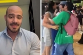 André Lajst fala sobre o ocorrido em um vídeo no Twitter. (Foto: Reprodução/Twitter/André Lajst)