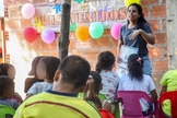 Atividades da missão com as crianças na Colômbia. (Foto: Reprodução/Samaritan's Purse)