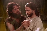 Jesus é batizado por João Batista. (Captura de tela/YouTube/Messages of Christ)