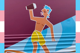 Uma van Costa Coffee Express com a imagem de um homem transexual após cirurgia de redesignação de sexo. (Imagem Twitter/ David Kurten)