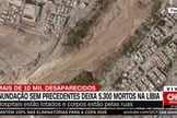 Líbia após a passagem do fenômeno ‘Daniel’. (Foto: Captura de tela/YouTube CNN Brasil)