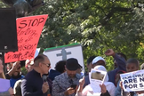 Manifestações contra a ideologia de gênero nas escolas canadenses. (Captura de tela/The Canadian Press News)