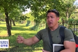 Christian Hickey fala sobre o chamado de levar conforto e fé para as pessoas em meio ao caos. (Captura de tela/YouTube/CBN News)