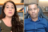 Aline Szewkies e Rodrigo Silva. (Captura de tela: YouTube Israel com a Aline)