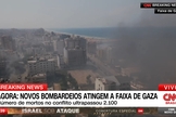 Cenário de guerra na Faixa de Gaza. (Captura de tela/YouTube CNN Brasil)