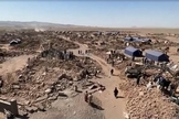 Cenas do Afeganistão após os terremotos. (Captura de tela/Vídeo Jornal Nacional)
