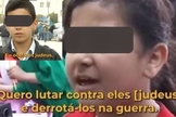 Crianças palestinas falam sobre o ódio aos judeus. (Captura de tela/Montagem: Vídeo Instagram fe.trabalho)