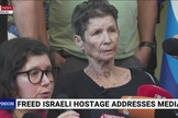 Yocheved Lifshitz, refém liberta pelo grupo terrorista Hamas. (Captura de tela/YouTube/Sky News Australia)