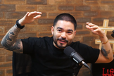 Yudi contou que foi resgatado de uma vida de perdição ao conhecer Jesus. (Foto: Reprodução/YouTube/Podcast das Estrelas).