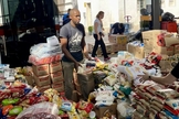 Alimentos arrecadados para distribuição. (Foto: Reprodução/Notícias Adventistas)