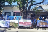 Protesto no local. (Foto: Reprodução/International Christian Concern)