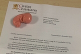 Carta da Civitas Christiana enviada aos deputados holandeses. (Foto: X/Wieke Paulusma)