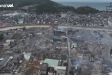 Imagens após terremoto no Japão. (Captura de tela: Vídeo UOL)