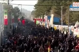 Cenas da passeata em homenagem ao terrorista Qasem Soleimani. (Captura de tela: YouTube Band Jornalismo)