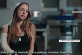 Mia Schem, de 21 anos, estava entre os mais de 200 reféns feitos pelo Hamas em 7 de outubro. (Captura de tela/Video/Canal 12)