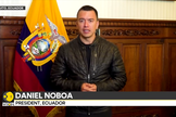 Presidente do Equador, Daniel Noboa. (Captura de tela/YouTube/WION)