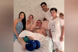 Jonathan Nemer visitou João Héber e sua família. (Foto: Instagram/Jonathan Nemer).