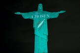  Cristo Redentor homenageia The Chosen. (Foto: Divulgação The Chosen)