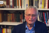 Richard Dawkins em entrevista à apresentadora da LBC, Rachel Johnson. (Captura de tela/YouTube/LBC)
