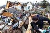 Tornado atinge sul dos EUA. (Foto: Reprodução/CBN News)