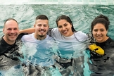 Jottapê foi batizado junto com a mulher, Estefany Boro. (Foto: Instagram/Estefany Boro).