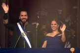 Posse de Nayib Bukele à presidência de El Salvador. (Captura de tela/YouTube/AFP)