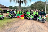 Comitiva “Entre Amigos” com pastores que viajaram em missão ao RS. (Foto: Arquivo pessoal)