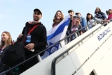 Novos imigrantes chegando ao Aeroporto Ben-Gurion, em Israel. (Foto: Yonit Schiller/Nefesh B'Nefesh)