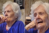 A idosa de 88 anos lembra de Jesus, apesar da doença. (Foto: Reprodução/TikTok/1littlerebel4.0).