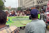 Protesto contra a sentença de morte de cristão em Sahiwal, após veredicto de blasfêmia. (Captura de tela/YouTube/Crossway TV)