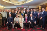 O primeiro-ministro israelense, Benjamin Netanyahu, se reuniu com líderes cristãos evangélicos em Washington, em 23 de julho de 2024. (Foto: Amos Ben Gershon/Gabinete de Imprensa do Governo).