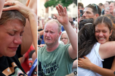 Pessoas recebem oração e se entregam a Jesus em Michigan, EUA. (Captura de tela/Instagram/Sean Feucht)