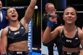 Natália Silva após a vitória. (Foto: Reprodução/YouTube/UFC Brasil)