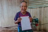 Elias Saboya, líder da congregação adventista “La Selva” (Ucayali). (Foto: Projetos Peru)