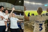 Camila recebeu aplausos dos torcedores no Mineirão. (Foto: Instagram/Léo).