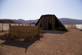 Réplica em tamanho real do Tabernáculo israelita em Timna, Israel. (Foto: Domínio público)