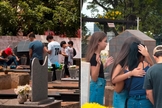 O grupo de adolescentes levou o consolo de Jesus às pessoas enlutadas em Rio Verde (GO). (Foto: Reprodução/Instagram/Aureliano Vieira).