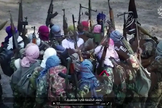 Terroristas do Estado Islâmico. (Foto: Reprodução/Twitter/Daniele Raineri).