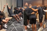 Jogadores do Botafogo em culto no clube. (Foto: Reprodução/Instagram/PauloSergio).