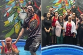 A Holy Spirit Academia realizou seu primeiro batismo. (Foto: Reprodução/Instagram/Holy Spirit Academia).