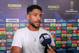 Marco di Cesare após vitória na Copa Sul-Americana. (Captura de tela/YouTube/Fox Sports Argentina)