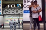 Sandra e a agressora no local do crime. (Foto: Reprodução/YouTube/CNN Brasil)