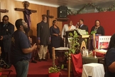 A igreja onde o ataque aconteceu. (Foto: Facebook/The Divine Church of Deliverance and Transformation Holiness).